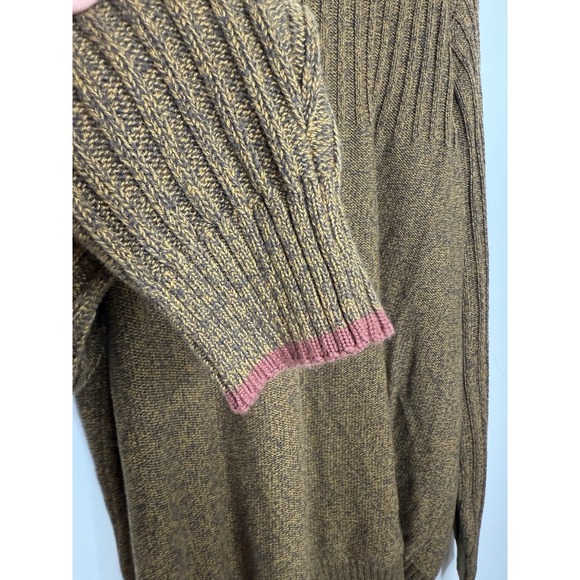 Columbia Sweater Men's XL Brown Knit Ribbed Crew Neck Outdoors Cabin‎ Grandpa - Picture 3 of 8